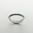 thumbnail image 4 of Ross-Simons 1.30 ct. t.w. Sapphire Eternity Band in Sterling Silver, Women's, Adult, 4 of 5