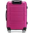 thumbnail image 3 of Alex Vando 22" 3 Piece Hardside Spinner Carry On Travel Luggage Set, Rose Red, 3 of 5