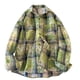 thumbnail image 1 of Blusa y camisa de manga larga con cuello vuelto Camisa a cuadros informal de moda para hombre Camisa holgada de manga larga para jóvenes Camisa informal para hombre Abrigo Blusa de manga larga con cue, 1 of 3