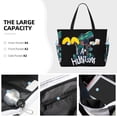 thumbnail image 3 of KLL Hungry Tyrannosaurus Print Large Beach Tote Bag Women Waterproof Sandproof Zipper Beach Tote Bag for Pool Gym Grocery Travel with Wet Pocket, 3 of 7