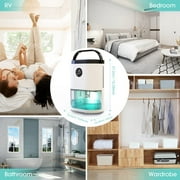 KLOUDIC 78oz 2300ml Dehumidifier for Home up to 480 Sq ft with Humidity Control Portable Ultra Quiet Dehumidifiers