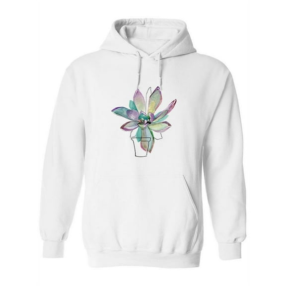 Succulent Plant Design Hoodie Women -Image by Shutterstock, Female Large