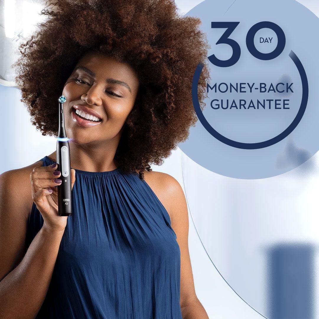 Oral-B iO Series 3 Electric Toothbrush with Brush Heads, Rechargeable, Black, 1CT