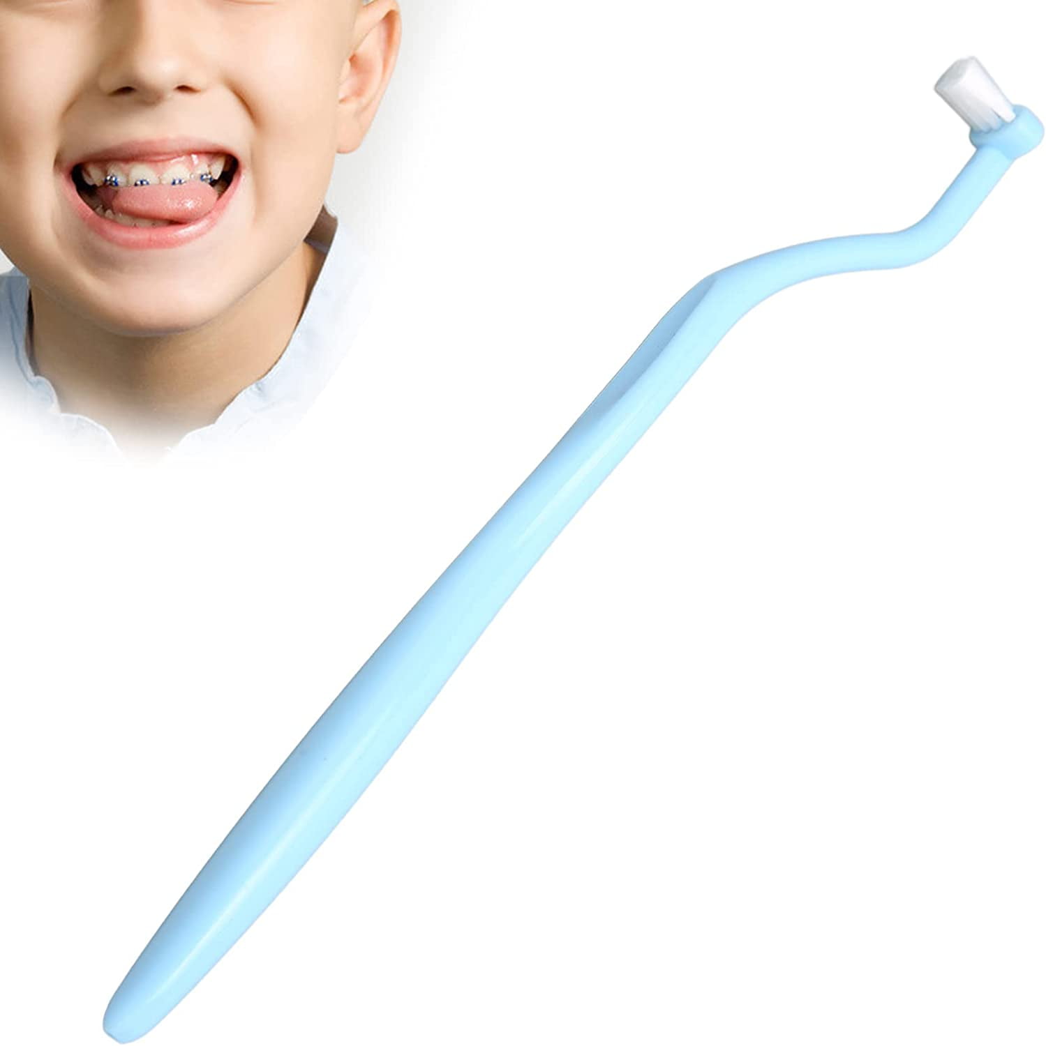 Interdental Brush Soft Head Professional Portable Orthodontic Brace Cleaning Brush for Oral Care