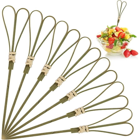 

100 Pcs Bamboo Picks Skewers Toothpicks Cocktail Sticks Toothpicks Party Supplies Bamboo Picks Knot Skewers Toothpicks for Appetizers Snack Sandwich Finger