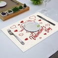 thumbnail image 4 of XKHAZA Valentine's Buffalo Plaid PlaceMats - Love Heart Truck Table Mats Washable Place Mats Valentines Day Anniversary Wedding Holiday Kitchen Dining Table Decoration, 4 of 4