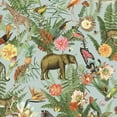 thumbnail image 2 of Tropical Zoo Peel & Stick 24'' Vinyl Wallpaper, 2 of 27