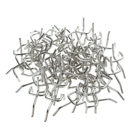 

50 PCS Carbon Steel Peg Board Pegboard Hooks Garage Work Shop Storage Display Organization Steel Hanging Tool (Silver)