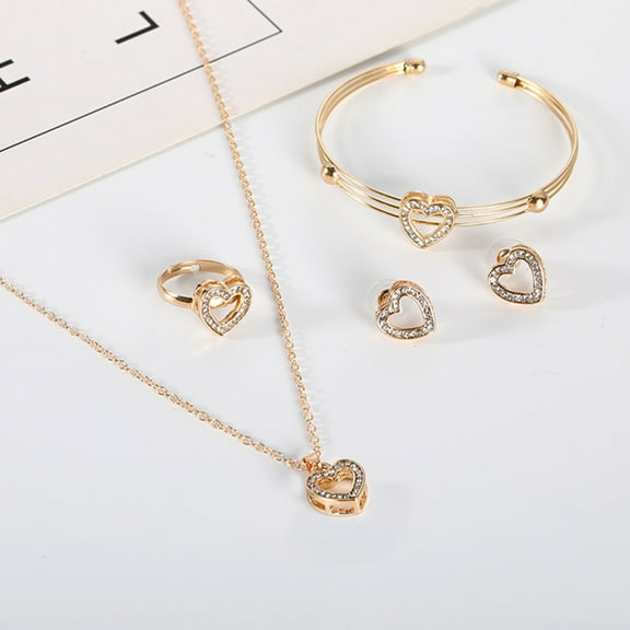 MUSEYA 1 Set Necklace and Earring Set for Women Fashion with Decoration