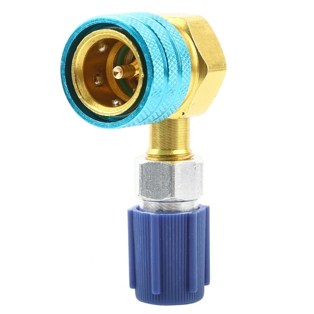 Oubit Raccord Rapide de Climatiseur R1234YF à R134A Adaptateur de Climatisation Automatique Connecteur en Aluminium AC Artisanat Supérieur