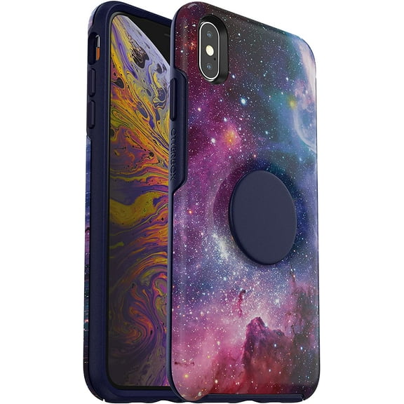 OtterBox Otter   Pop Symmetry Series Case for iPhone XS Max, Blue Nebula