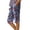 Blue_#01, variant on Womens Bermuda Shorts Knee Length Dressy Causal Elastic Waist Buttons Linen Shorts Summer Beach Shorts with Pockets,Red 2XL
