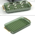 thumbnail image 2 of kurtrusly Drainage Drain Tray with Handles Non Slip for Party Table Living Room Green, 2 of 8