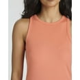thumbnail image 3 of Real Essentials 3 Pack: Women's Mini Ribbed Jersey Tank Sleeveless High Neck Dress, 3 of 7