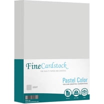 Gray Pastel Color Cardstock Paper — Great for Arts and Crafts, Wedding Invitations, Cards and Stationery Printing | 67lb Vellum Bristol (147gsm) | 8.5 x 11 | 250 Sheets