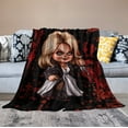 thumbnail image 6 of Bride of Chucky Super Soft Flannel Blanket Lightweight Air Conditioning Blanket Comfortable Quilt for Adults Kids, 6 of 8