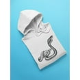 thumbnail image 3 of Indian Cobra Pencil Drawing Hoodie Men -Image by Shutterstock, Male 3X-Large, 3 of 4