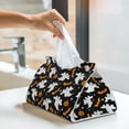 thumbnail image 5 of Tissue Box Cover, pumpkins halloween ghost Rectangular Leather Tissue Holder - Tissue Case Facial Paper Organizer for Bathroom, Vanity Countertop, Tabletop, Car, Napkin, 5 of 6