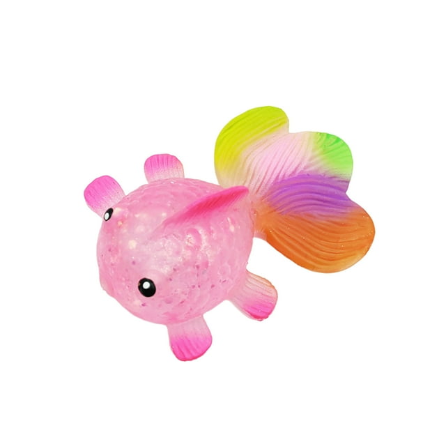 Squishy Fidget Stress Ball Sensory ,Soft Slow Rising Squeeze Fidget Stress Relief ,Goldfish Stress Relief Toy Slow Rising Spiky Decompression Toy for Pranking