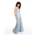 thumbnail image 3 of SPEECHLESS Womens Light Blue Full-Length Empire Waist Prom Dress Juniors 1, 3 of 3