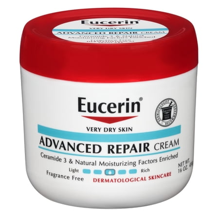Eucerin Cream Advanced Repair 16 Ounce Jar (473ml) (Pack of 2)