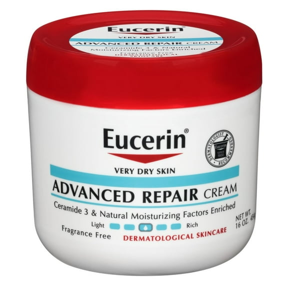 Eucerin Cream Advanced Repair 16 Ounce Jar (473ml) (Pack of 2)