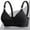 Black, variant on No Underwire Lace Bralette for Women Adjustable Strap Comfy Soft Wireless Everyday Bra Padded Seamless Bra