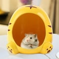 thumbnail image 3 of Casa de hámster para mascotas, cueva de de escondite de cerámica jaula de hábitat de anidación de animales para hámster, chinchillas, C Yinane Casa de hámster, 3 of 7