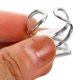thumbnail image 5 of Raindrops 4Ud Base De Anillo Acero Inoxidable Para Con Cuadrada Creativa, 5 of 8