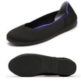 thumbnail image 2 of Zhabtuc Women's Knit Flats, Round Toe Knit Ballet Flats Shoes Black Size 7.5, 2 of 5