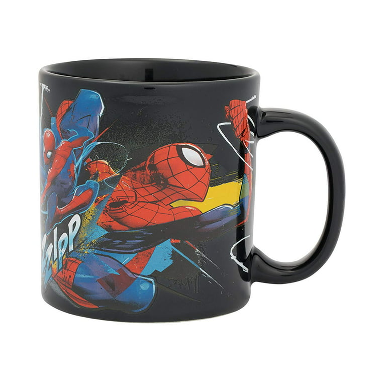 Vandor Marvel Spider-Man 20 Oz Ceramic Heat Reactive Mug 