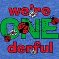 thumbnail image 2 of CafePress - Onederful Ladybug Twins Bir - Cute Infant Baby Football Bodysuit, 2 of 3