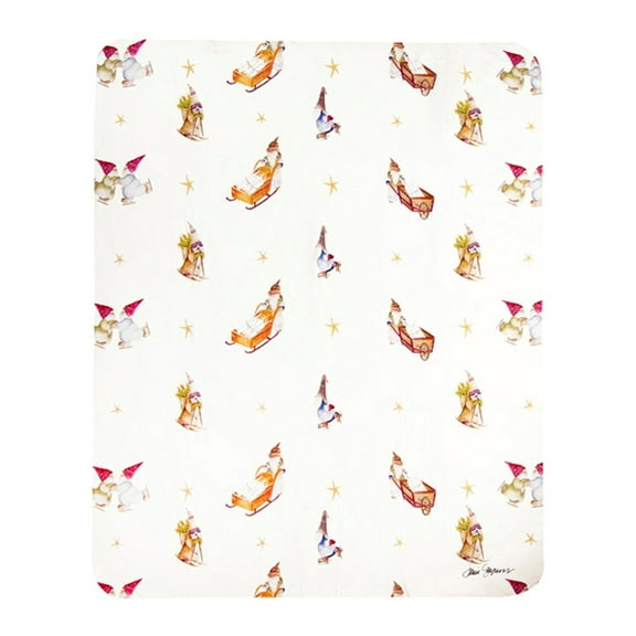 Gnoel Sherpa Fleece Holiday Throw With Multi Finish SAGNO