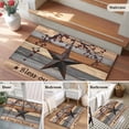 thumbnail image 6 of Texas Star Vintage 2'x3' Washable Rug, Berry Grey Blue Brown Wooden Non-Slip Soft Doormat Area Rugs for Entrance Bathroom Bedsides, StainResistant Carpet for Kitchen Bedroom, Entryway Floor Mat, 6 of 9