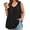 A1-Black, variant on Women's Plus Size Tank Top, V Neck Pleated Sleeveless Summer Beach Tops, Light Purple 3X Side Slit Casual Daily Tunic Layering Shirt for Work