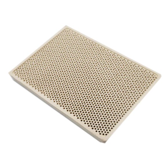 Meter Star Brûleur en Céramique Cordierite Plaque Haute Température Pièces de Rechange pour Barbecue à Gaz Peigne 5.2inx3.6inx0.55 Po(132x92x14mm)