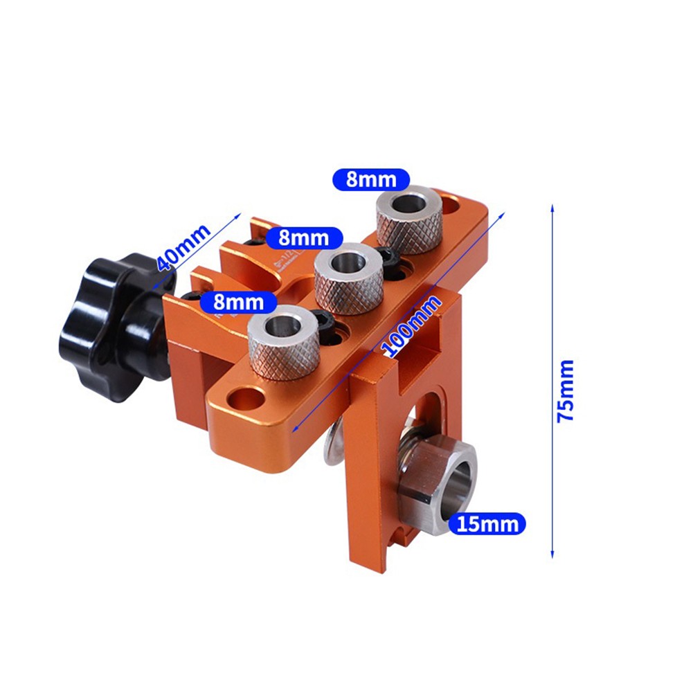 3 in 1 Adjustable Wood Dowel Punch Locator Doweling Jig Pocket Hole ...