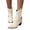 B Beige, variant on Women's Fashion Belt Buckle Mid Calf Cowboy Boots Lightweight Leather Ankle Winter Booties Chunky Heel Western Cowgirl Boots Black Size 9