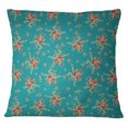 thumbnail image 1 of S4Sassy Cotton Poplin 1 Pair Teal Green Floral Print Square Pillow Case Cushion Cover-14 x 14 Inches, 1 of 5