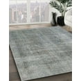 thumbnail image 3 of Ahgly Company Machine Washable Indoor Square Abstract Dark Goldray Area Rugs, 8' Square, 3 of 7