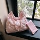 thumbnail image 3 of Conjunto de 2 uds de monedero, bolsos informales de gran capacidad para mujer, bolso de mano suave y hinchado, Color sólido para niñas, compras FLhrweasw Para estrenar, 3 of 9