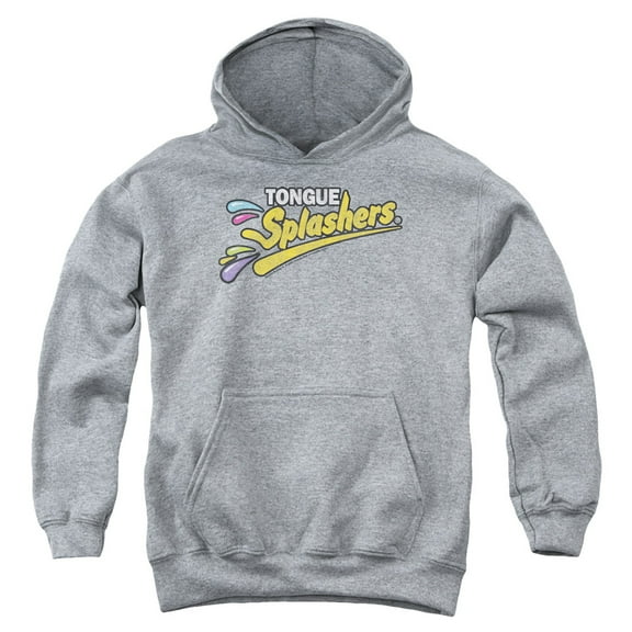 Dubble Bubble Tongue Splashers Logo Youth Pullover Hoodie Sweatshirt Heather