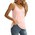 thumbnail image 5 of Camiseta Sin Mangas Con Tirantes Finos Para Mujer, Camiseta Sin Mangas Con Tirantes Finos De Encaje, Camiseta Sin Mangas De Verano Para Mujer ANGGREK Rosa Claro M, 5 of 5