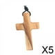 thumbnail image 1 of 5 Collares De Cruz De Madera Creativos Con Cordón Para Cumpleaños, Aniversario De Navidad, 1 of 8