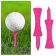 thumbnail image 2 of Tees de golf con diseño de castillo de color rosa brillante, 100 unidades, color rosa, 2 of 4
