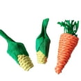 thumbnail image 1 of Bird Toy Straw Bite-proof 3PCS Interactive Hamster Carrot Toy Parrot Chew Toy, 1 of 10