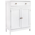 thumbnail image 2 of Ktaxon Bathroom Floor Cabinet, Freestanding Storage Cupboard w/ Drawer and 2 Doors, MDF White, 2 of 10