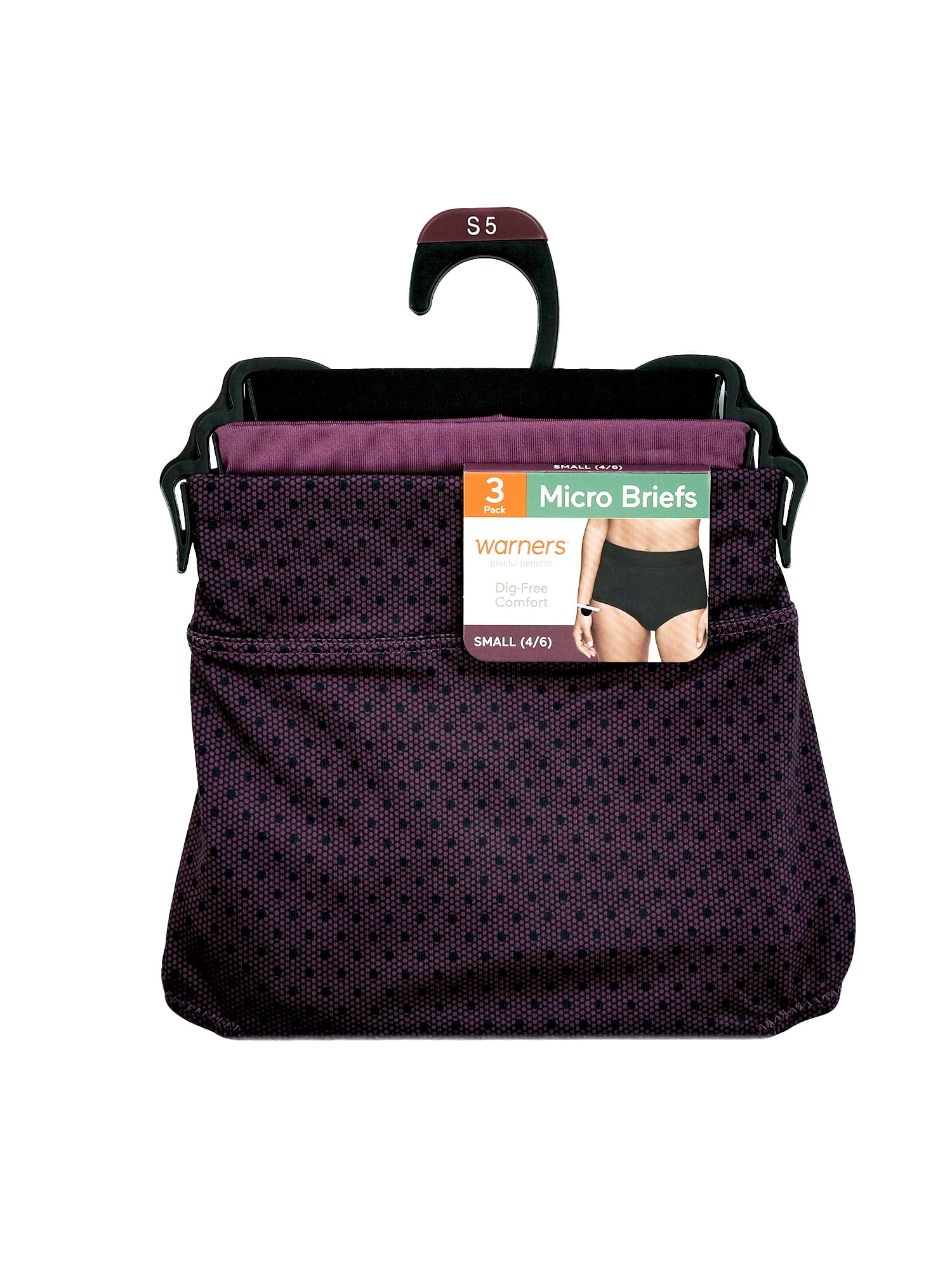 Warners® Blissful Benefits Women's Dig-Free Micro Lace Brief 3-Pack, Sizes S-3XL