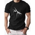 thumbnail image 2 of Men'S Summer Casual T-Shirt with Praying Mantis Print Crew Neck, Slight Stretch Fabric, Perfect for Beach, Weekend, Sports, Running, Training, 2 of 5