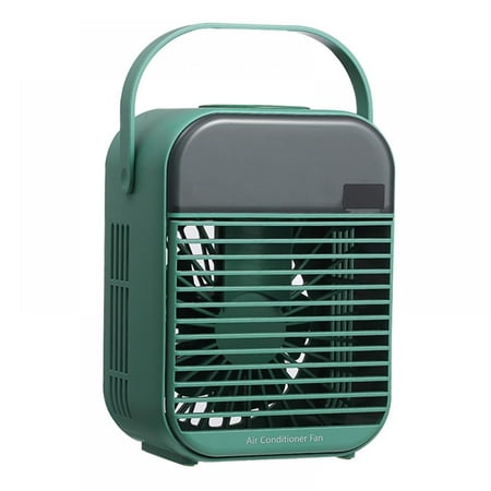 

Portable Air Conditioner Fan Personal Mini Small Evaporative Air Cooler Desktop Cool Mist Humidifier with Night Lamp Three-stop Wind Fan for Room Office Home Travel (Recharge)